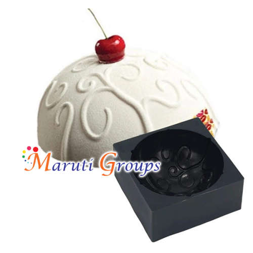 Circular Flower Vine silicone mould