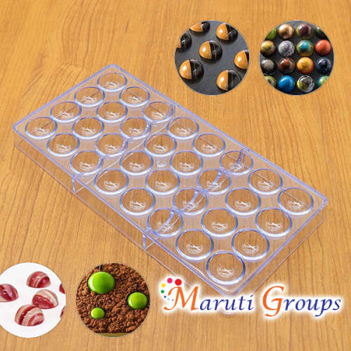 Half Ball Clear chocolate silicone moulds
