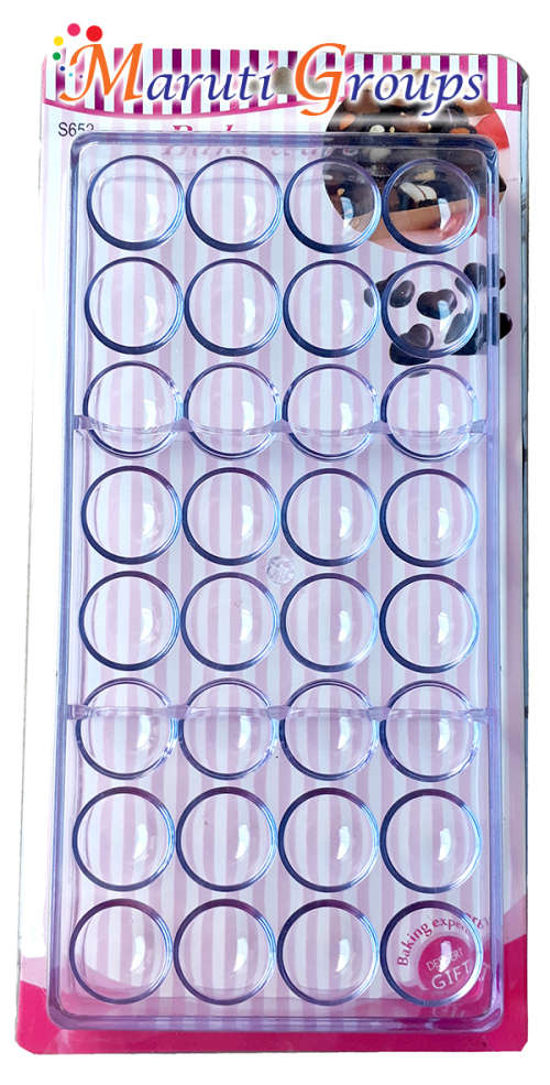 Half Ball Clear chocolate silicone moulds