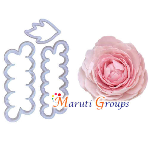 Easiest / Easy Peony cookie cutter