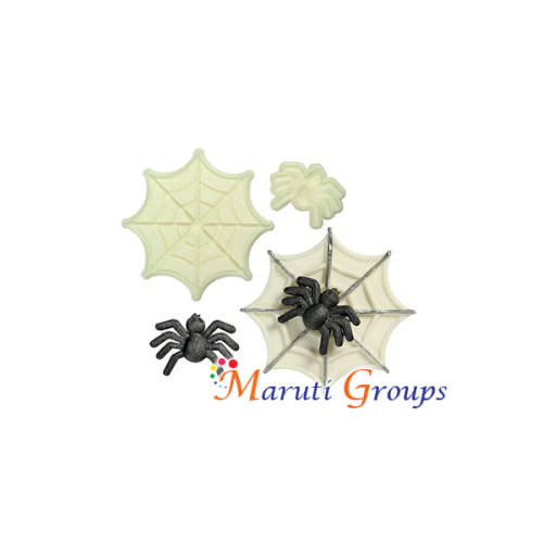 Spider and web cookie cutter / Plunger Cutter / Pop It