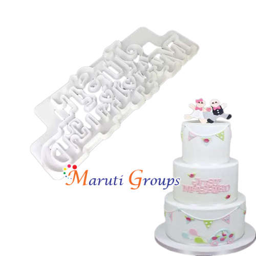 Just Married cookie cutter