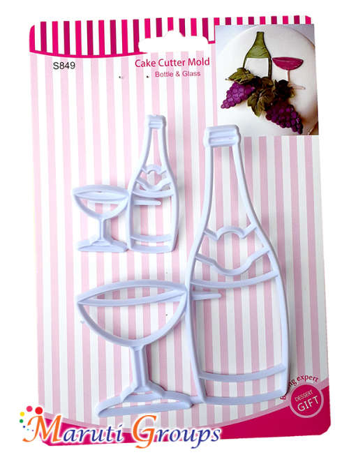 Wine Bottle & Glass Cutter Set / Patchwork