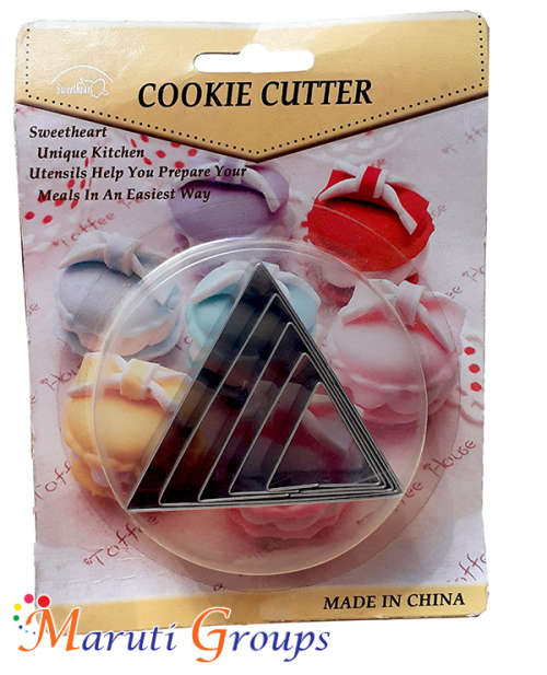5pc Triangle Cookie Cutter Stainless Steel