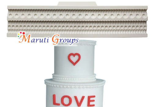 Beads / Pearl Fondant Cake Molds / Silicone fondant mould 20cm x 5cm