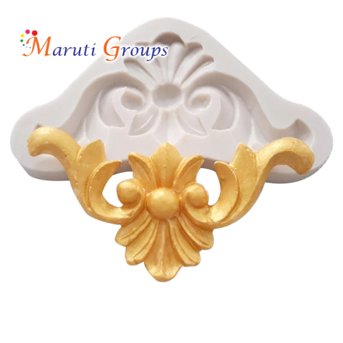Brooch Scroll silicone mould -11.1cm x 6.4cm