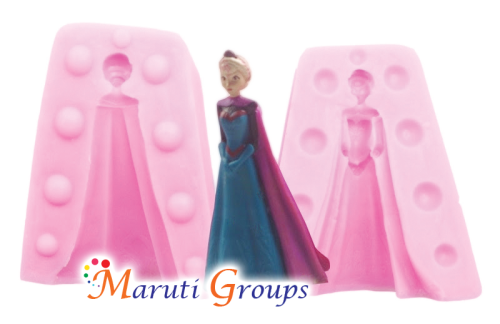 3D Frozen Anna - Full body Fondant silicone mould