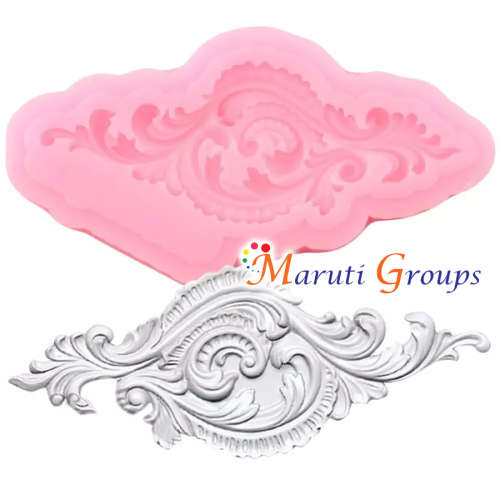 Frame Border silicone mould / Scrolls Border silicone mould