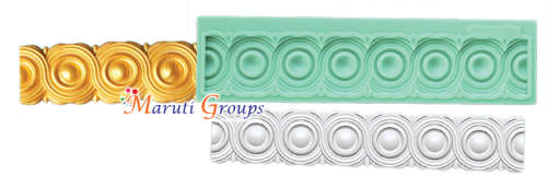 Round Border / Craft / Brooch / Frame Border silicone mould / Scrolls Border silicone mould
