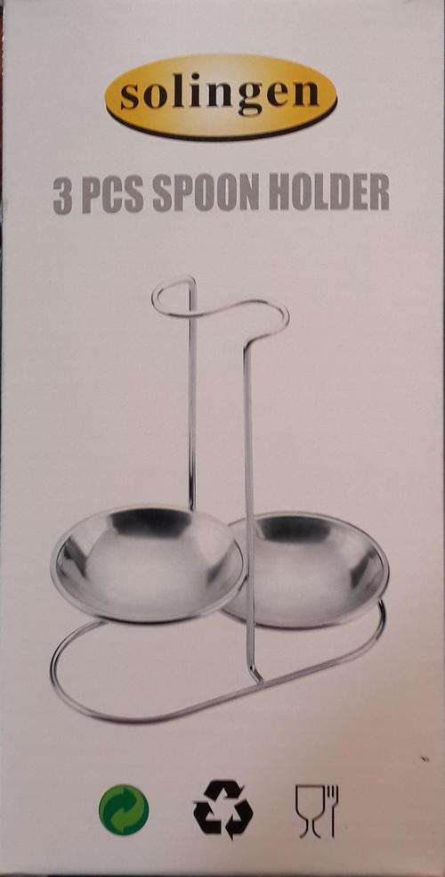 Spoon rest stainless steel(double) or Spoon holder