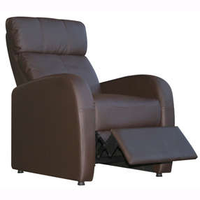Leather recliner - Black.