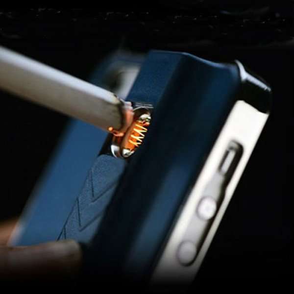 iPhone 5/5s case with built-in lighter.