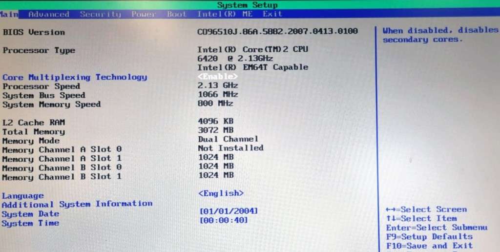 Intel DQ965GF Motherboard including Intel 6420 CPU & 3GB RAM