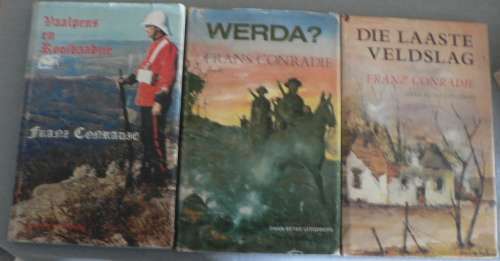 3 x Franz Conradie Boereoorlogromans (Versamelbare Afrikaanse Boeke)
