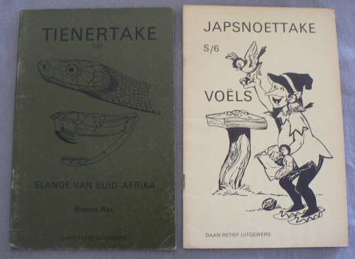 Afrikaanse kinderleesboekie, geskik vir tuisonderrig(16 Tiener en Japsnoettake boekies in Afrikaans)