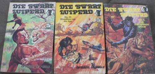 7 x Swart Luiperd boekies deur Braam le Roux, SIRKEL