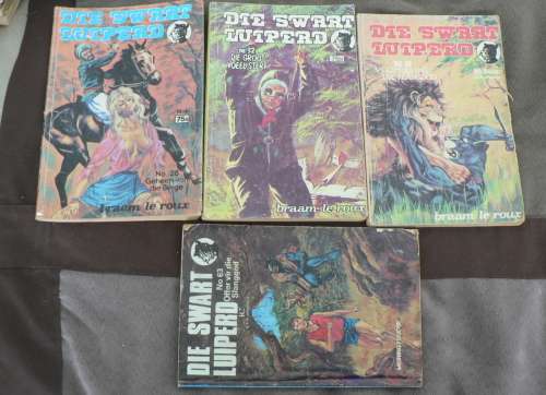 7 x Swart Luiperd boekies deur Braam le Roux, SIRKEL