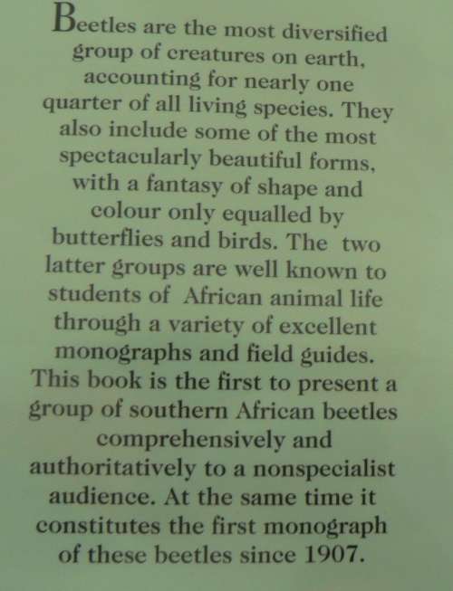 Fruit Chafers of Southern Africa by Erik Holm & Eugene Marais