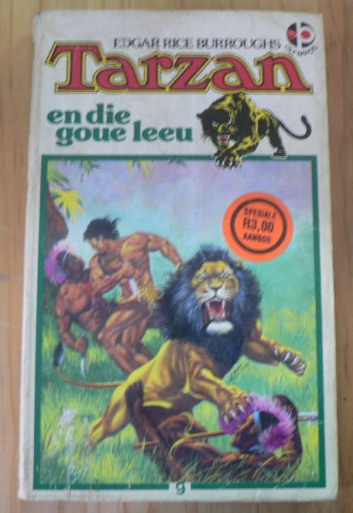 Tarzan en die goue leeu deur Edgar Rice Burroughs(slapband)