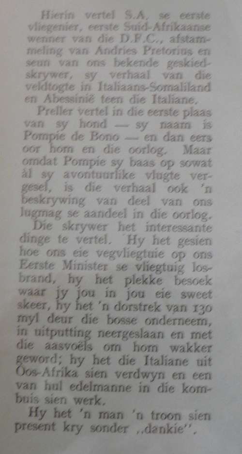 My hond, die oorlog en ek deur Bob Preller