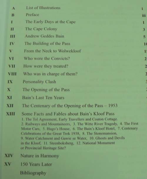 Bain's kloof pass, gateway to the North by Sandra Steytler & Hans Niewmeyer