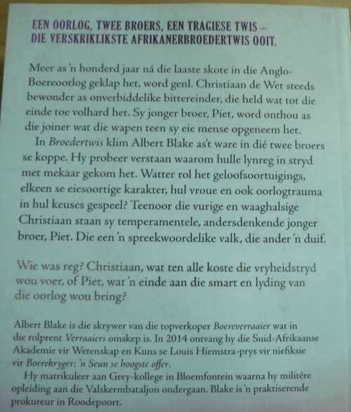 Broedertwis deur Albet Blake(Anglo-Boereoorlog)