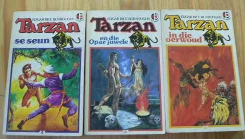 Slapband Tarzan reeks deur Edgar Rice Burroughs(vol stel van 12)