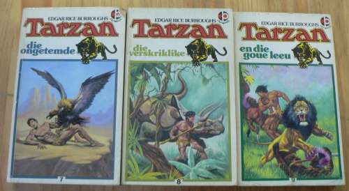 Slapband Tarzan reeks deur Edgar Rice Burroughs(vol stel van 12)