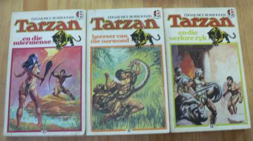 Slapband Tarzan reeks deur Edgar Rice Burroughs(vol stel van 12)