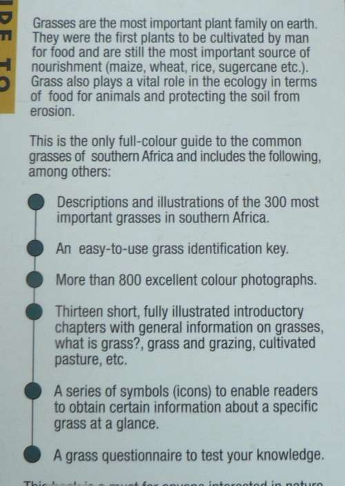 Guide to grasses of Southern Africa by Fritz van Oudtshoorn