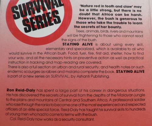 Staying Alive, a Southern African survival handbook by Ron Reid-Daly