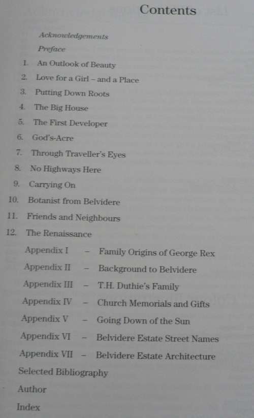 A Vista and a Vision, the story of Belvidere Knysna by Patricia Storrar(scarce book)