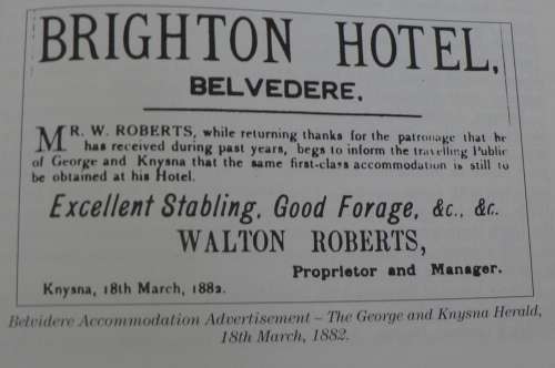 A Vista and a Vision, the story of Belvidere Knysna by Patricia Storrar(scarce book)