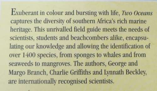 Two Oceans, a guide to the marine life of Southern Africa by various