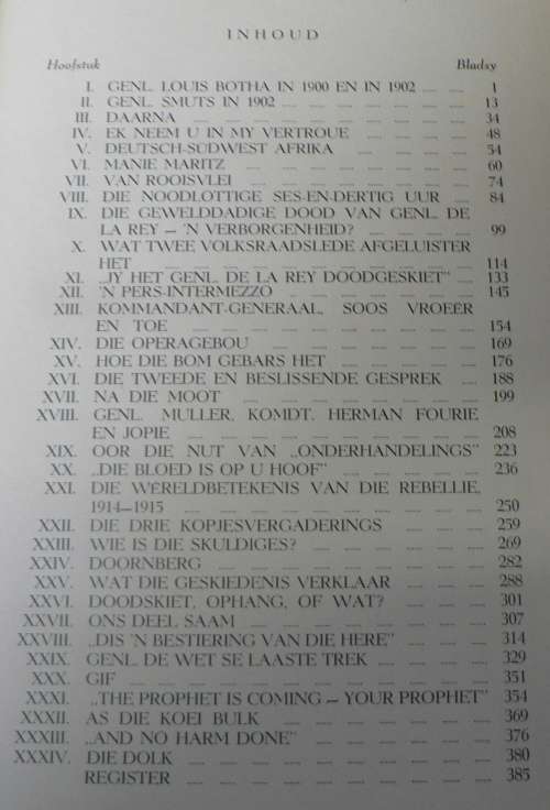 Wie is die skuldiges? deur Harm Oost(1914 rebellie)