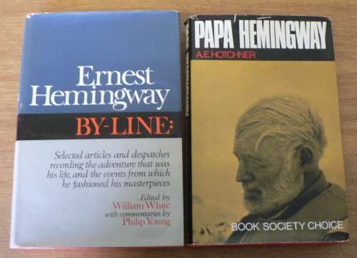 2 x Hemingway books.  (1 x biography and 1  on his articles and dispatches)