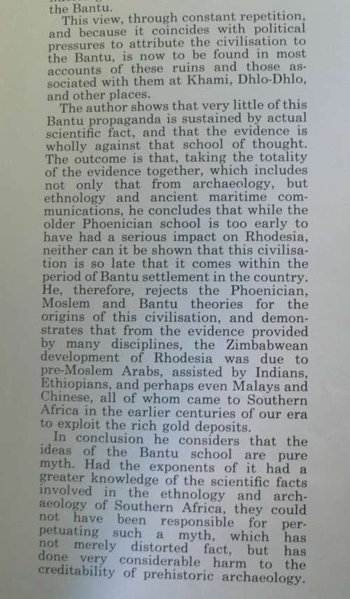 The origin of the Zimbabwean civilisation by R. Gayre of Gayre