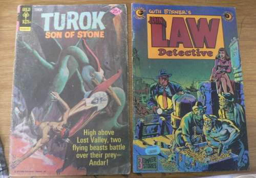 4 X well read Comics(John Law detective/Turok son of stone)