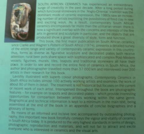 Contemporary Ceramics in South Africa(reading/research copy)(SA-art)