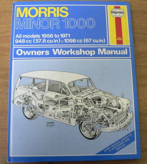 Haynes, workshop manual: Morris Minor 1000, al models 1956-1971