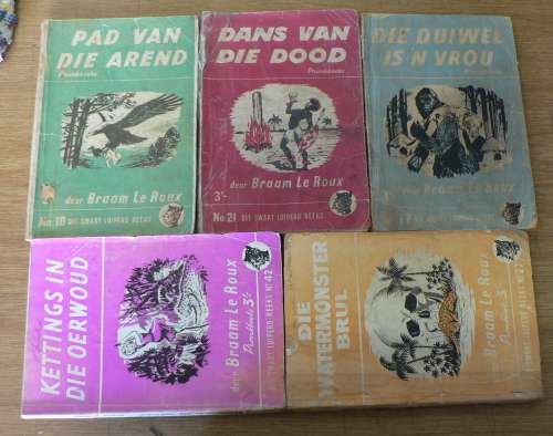 5 x Die Swart Luiperd-reeks deur Braam le Roux(papboekie verkoping)