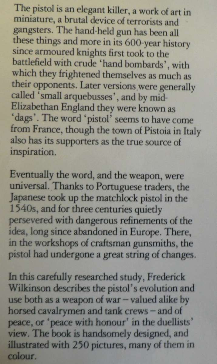 The illustrated book of Pistols by Frederick Wilkinson