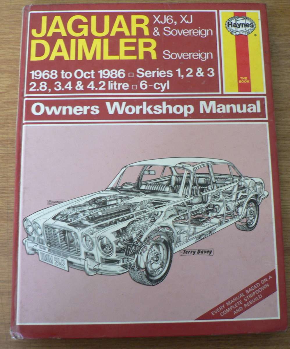 Haynes, workshop manual: Jaguar Daimler, 1968-1986