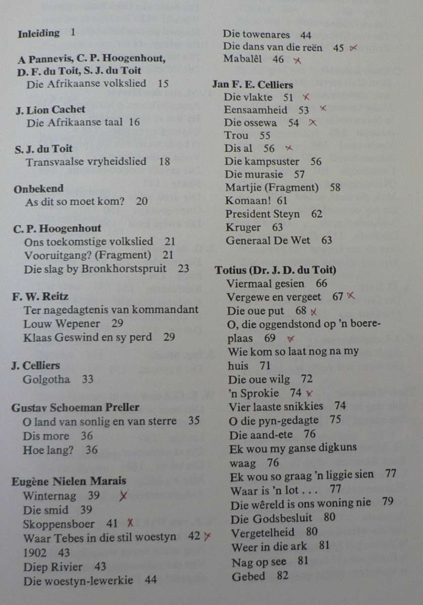 Afrikaanse verse, byeengebring deur D.F. Malherbe(digbundel)