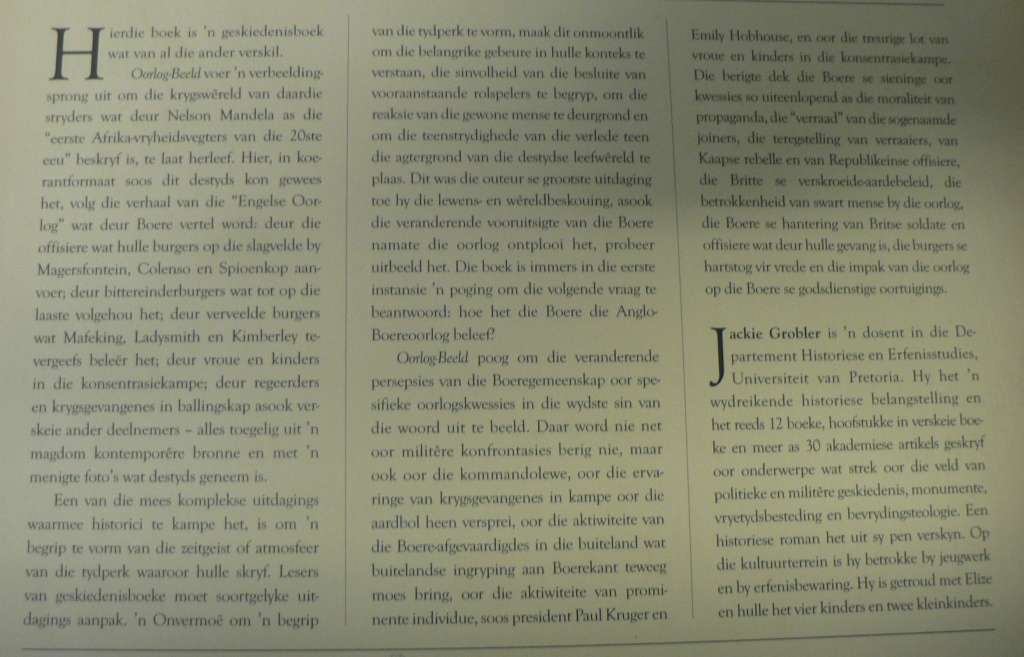 Oorlog-Beeld deur Jackie Grobler(Anglo-Boereoorlog)