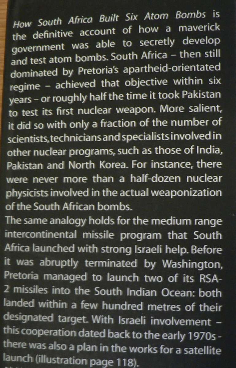 How South Africa built six atom bombs by Al J. Venter