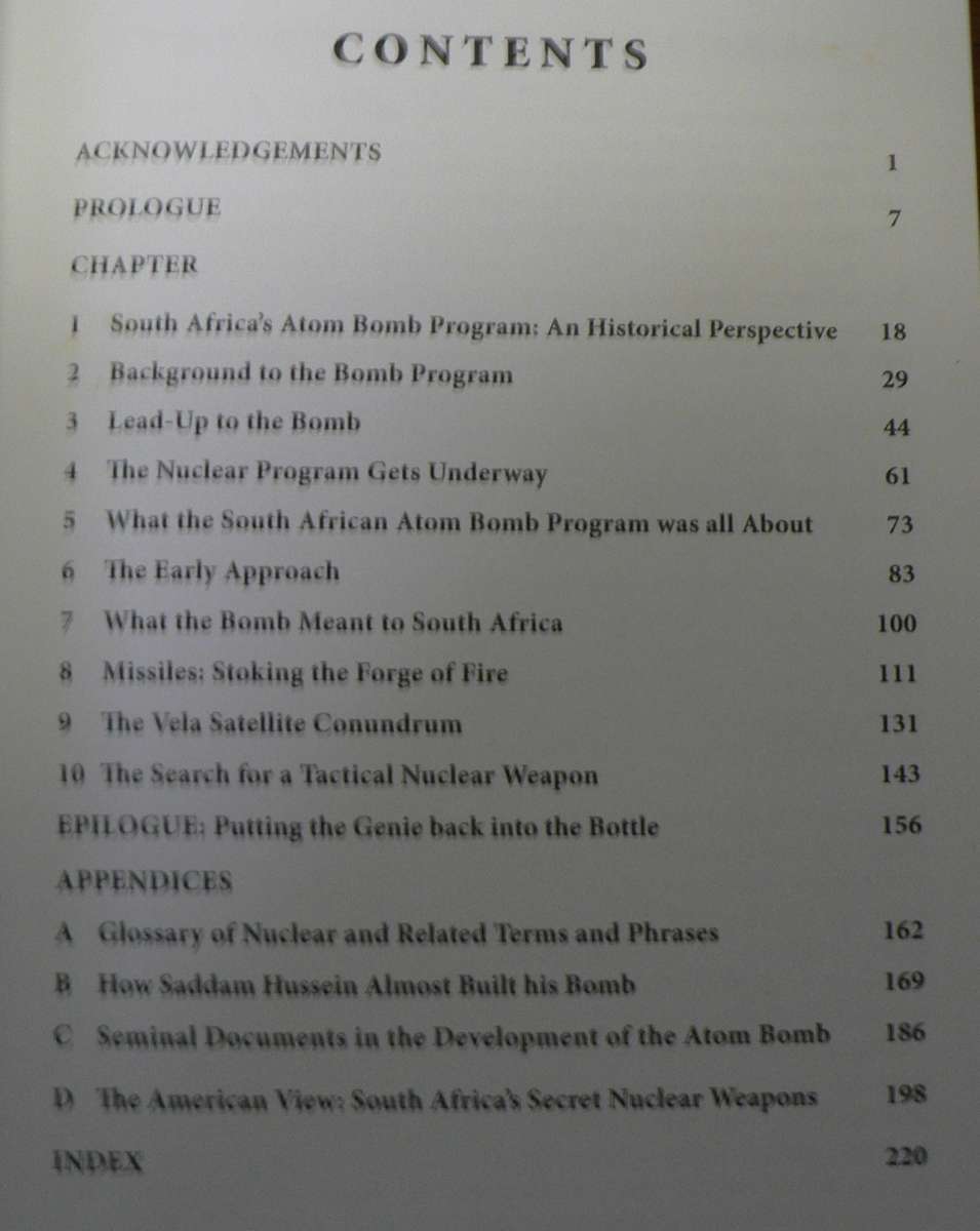 How South Africa built six atom bombs by Al J. Venter