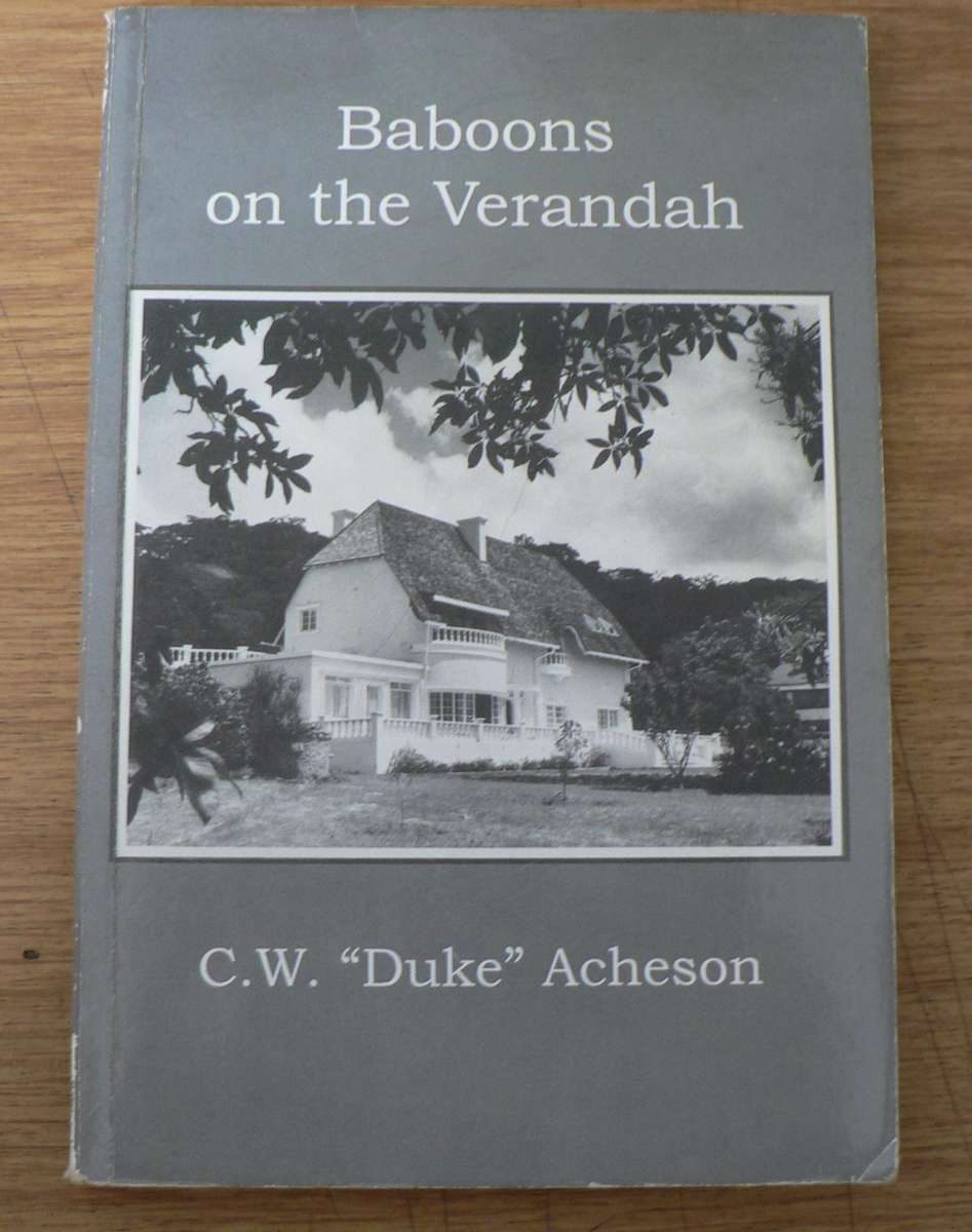 Baboons on the veranda by C.W. `Duke` Acheson(Rhodesiana)
