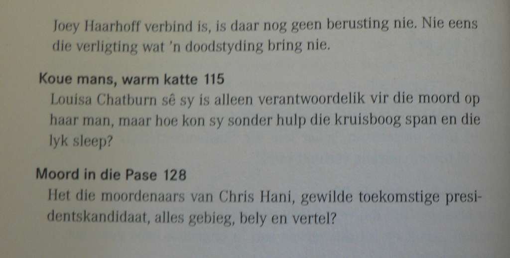 Riller in die raaisel deur Chris Karsten(Afrikaans ware misdaad)