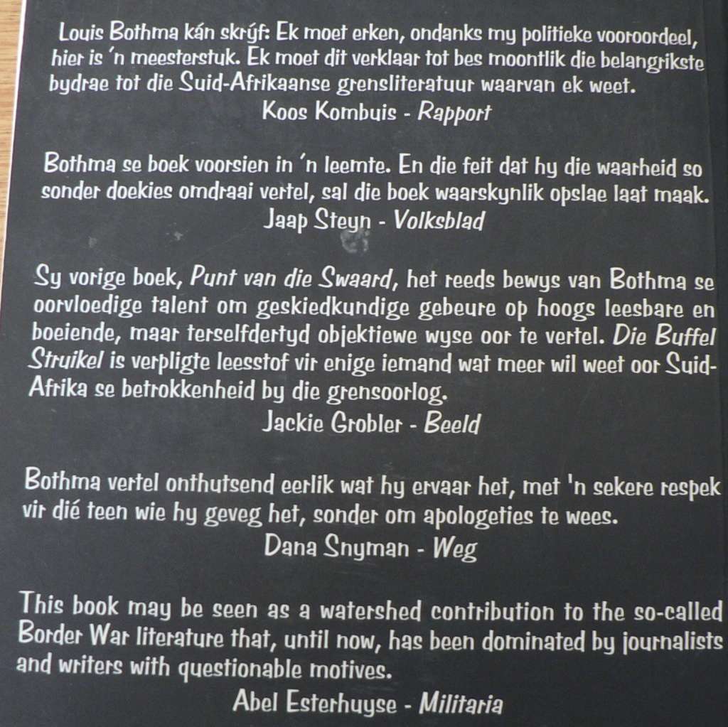 Die Buffel Struikel L.J. Bothma(border/bushwar)